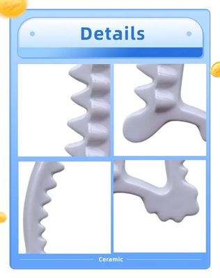 Herramientas de masaje de logotipo personalizado Herramienta de raspado de Gua Sha de cerámica microcristalina para relajar el cuerpo y la cara