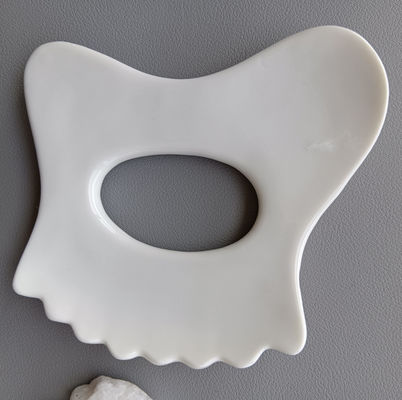 Logotipo personalizado Disponible Mini Cerámica Gua Sha Herramienta de Masaje Masaje corporal para el Cuello Cara y Cuidado de la Piel Spa Elevación facial