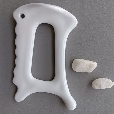Tabla de Gua Sha de cerámica profesional para mejorar la circulación sanguínea y la relajación