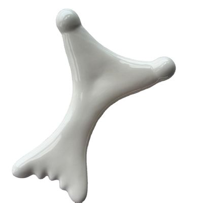 Equipo de masaje corporal Cuadro de Gua Sha de cerámica blanca Terapia anti celulitis para masaje facial