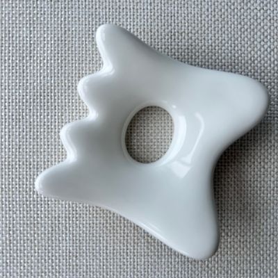 Equipo de masaje corporal Mini Cerámica Gua Sha Tableta de masaje para drenaje linfático y belleza facial Spa de cuidado de la piel