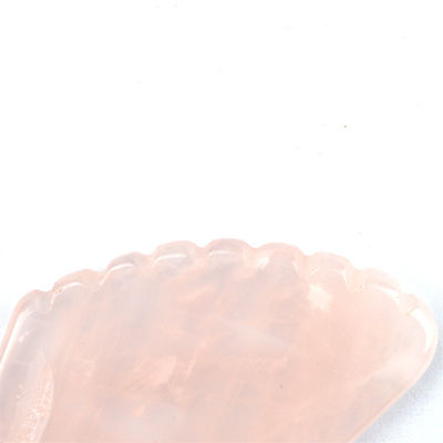 Masajista facial 2024 Piedra de Gua Sha de cuarzo rosa para el cuidado de la piel y el masaje corporal