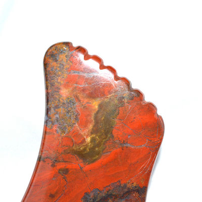 Equipo de masaje corporal Red Mookaite Gua Sha tabla de raspado para el cuidado de la piel facial herramienta