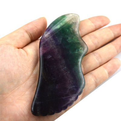 Equipo de masaje corporal Las herramientas de masaje más vendidas para el año 2024 Arco iris Fluorito Gua Sha Stone Cuidado personal de la piel y Spa Facial