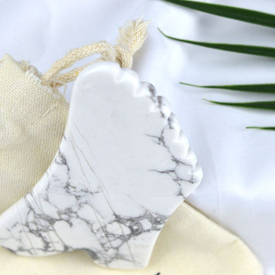 Equipo de masaje de salud corporal 2024 Howlite Gua Sha Tabla de raspado para herramienta de belleza