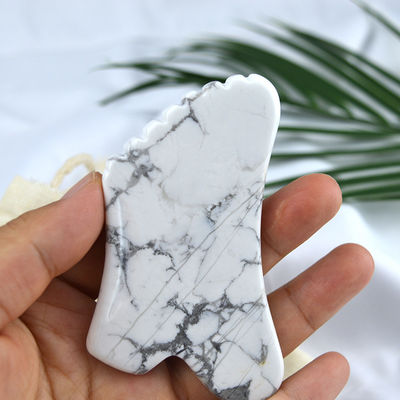 Equipo de masaje de salud corporal 2024 Howlite Gua Sha Tabla de raspado para herramienta de belleza