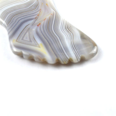 Logotipo personalizado disponible 100% Agate Gris Natural Gua Sha Herramienta de Masaje para Cuidado de la Piel del Cuerpo Spa de Estiramiento Facial Equipo de Belleza