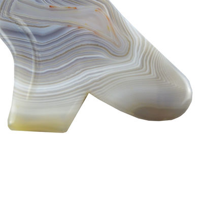 Logotipo personalizado disponible 100% Agate Gris Natural Gua Sha Herramienta de Masaje para Cuidado de la Piel del Cuerpo Spa de Estiramiento Facial Equipo de Belleza
