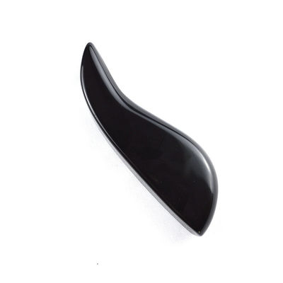 Piedra de Gua Sha Obsidiana de banda natural negra para masaje corporal y herramienta profesional de adelgazamiento facial