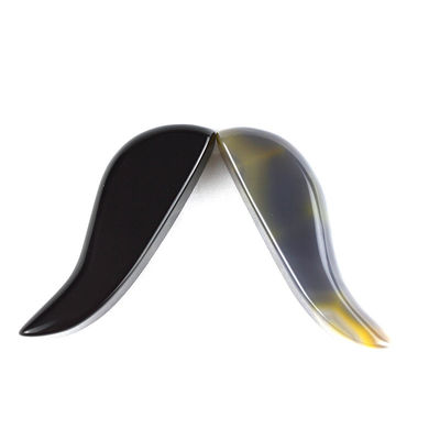 Piedra de Gua Sha Obsidiana de banda natural negra para masaje corporal y herramienta profesional de adelgazamiento facial