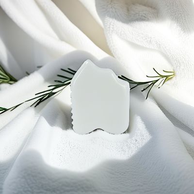 Jade Blanco Facial Guasha Renovación de la piel natural hecha a mano Curación de Jade Gua Sha Piedra de masaje de raspado herramientas para logotipo personalizado