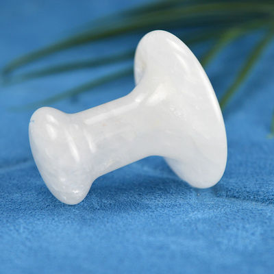 Piedra natural de forma de hongo de masaje Gua Sha para masajes faciales y corporales