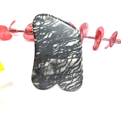 Equipo de masaje corporal 2024 Picasso Jasper Gua Sha Tabla de masaje Guasha Piedra de la piel facial Herramienta de belleza para masaje muscular
