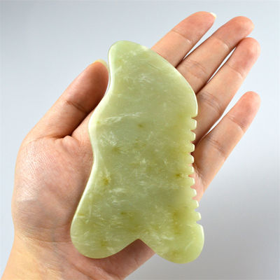 2024 Natural Xiuyan Jade Gua Sha Scraping Board para masaje corporal y facial herramienta de masaje verde