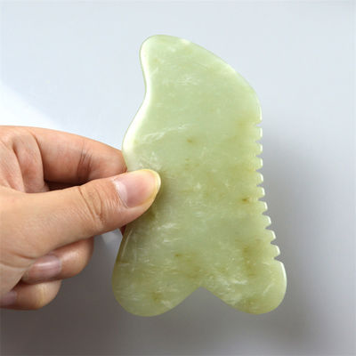 2024 Natural Xiuyan Jade Gua Sha Scraping Board para masaje corporal y facial herramienta de masaje verde