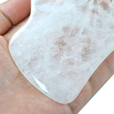 Herramienta de tablero en forma de Gua Sha de cuarzo claro para la salud de la piel de la cara y el cuello OEM/ODM aceptado