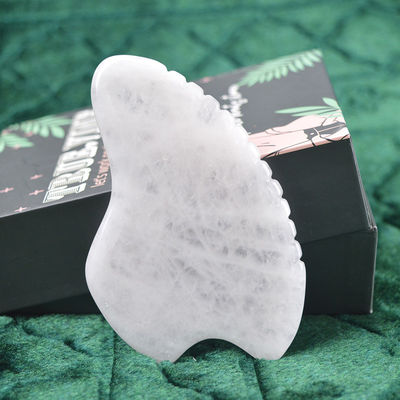 Herramienta para el cuidado personal de la piel Jade Blanco Gua Sha Scraping Tabla de masaje para masajeador de cuerpo Función 2024 Producto de tendencia