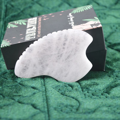 Herramienta para el cuidado personal de la piel Jade Blanco Gua Sha Scraping Tabla de masaje para masajeador de cuerpo Función 2024 Producto de tendencia