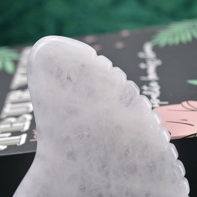 Herramienta para el cuidado personal de la piel Jade Blanco Gua Sha Scraping Tabla de masaje para masajeador de cuerpo Función 2024 Producto de tendencia