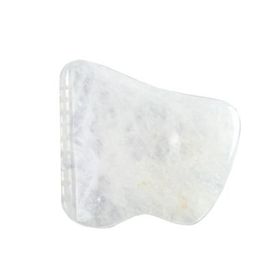 Equipo de masaje corporal pulido blanco personalizado Gua Sha tablero de piedra Jade Guasha herramienta para relajar los músculos