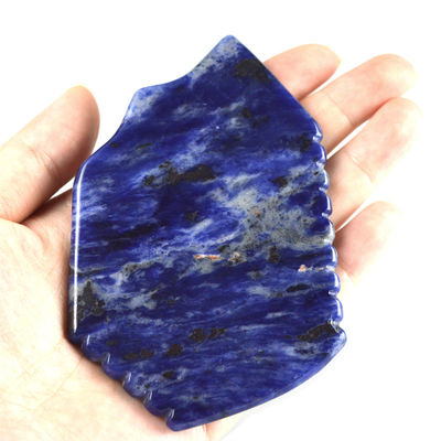 Blue Sodalite Gua Sha Board 95*53mm La herramienta definitiva para mejorar la circulación sanguínea y la salud de la piel