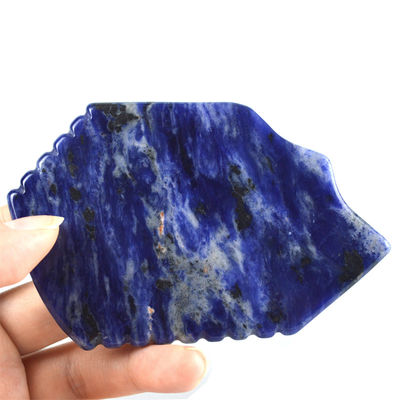 Blue Sodalite Gua Sha Board 95*53mm La herramienta definitiva para mejorar la circulación sanguínea y la salud de la piel