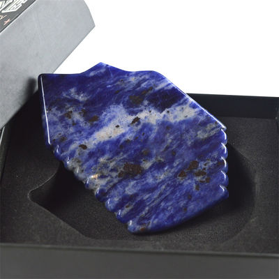 Blue Sodalite Gua Sha Board 95*53mm La herramienta definitiva para mejorar la circulación sanguínea y la salud de la piel