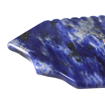 Logotipo personalizado disponible en 2024 Blue Sodalite Gua Sha Scraping Massage Board para masajeador facial y corporal Spa Stone
