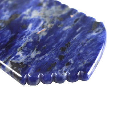 Logotipo personalizado disponible en 2024 Blue Sodalite Gua Sha Scraping Massage Board para masajeador facial y corporal Spa Stone