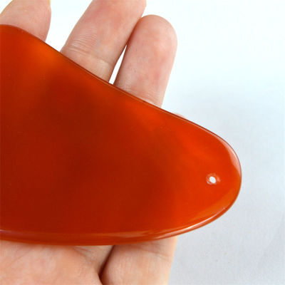2024 Cuadro de Gua Sha de Carnelia Roja El cuidado de la salud esencial Agate Guasha Piedra para masaje facial y cuidado facial