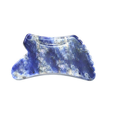 Área de masaje de cuerpo entero Área de masaje de masaje de masaje natural azul Sodalite Gua Sha para aliviar la fatiga y el cuidado de la salud en 2024