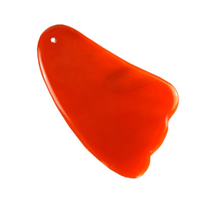 2024 Natual Carnelian Gua Sha Scraping Tabla de masaje Agata Roja Guasha Masajeador facial para cuerpo completo herramienta de spa de cristal