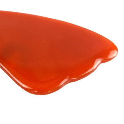 2024 Natual Carnelian Gua Sha Scraping Tabla de masaje Agata Roja Guasha Masajeador facial para cuerpo completo herramienta de spa de cristal