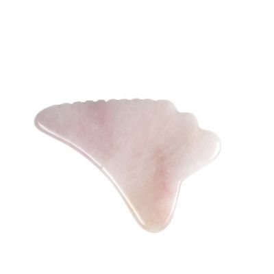 2024 forma de ala rosa cuarzo gua sha tabla de raspado rosa cristal guasha masajeador facial del cuerpo herramienta de spa para herramientas de masaje