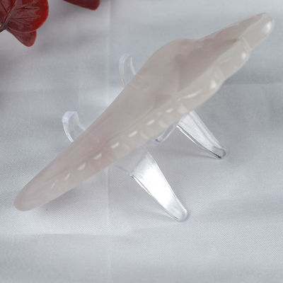2024 forma de ala rosa cuarzo gua sha tabla de raspado rosa cristal guasha masajeador facial del cuerpo herramienta de spa para herramientas de masaje