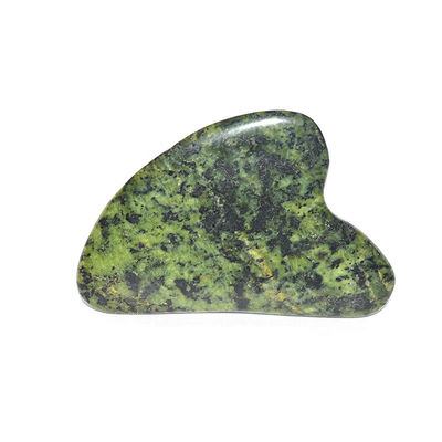 Tabla de masaje de raspado de Gua Sha verde Sodalite para el tratamiento de masaje de piedra de jade para todo el cuerpo