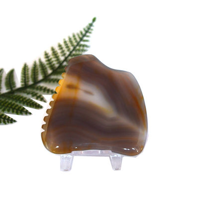 Herramientas de masaje 2024 Llegadas Agate natural Gua Sha Scraping Tabla de masaje para aliviar la fatiga y promover la belleza de la piel