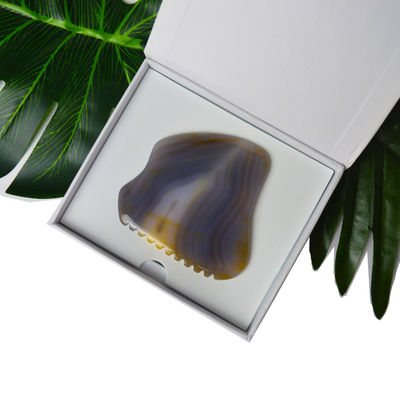 Herramientas de masaje 2024 Llegadas Agate natural Gua Sha Scraping Tabla de masaje para aliviar la fatiga y promover la belleza de la piel