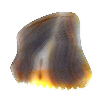 Herramientas de masaje 2024 Llegadas Agate natural Gua Sha Scraping Tabla de masaje para aliviar la fatiga y promover la belleza de la piel