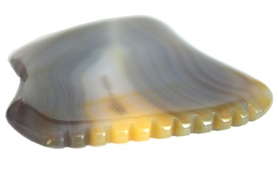 Herramientas de masaje 2024 Llegadas Agate natural Gua Sha Scraping Tabla de masaje para aliviar la fatiga y promover la belleza de la piel