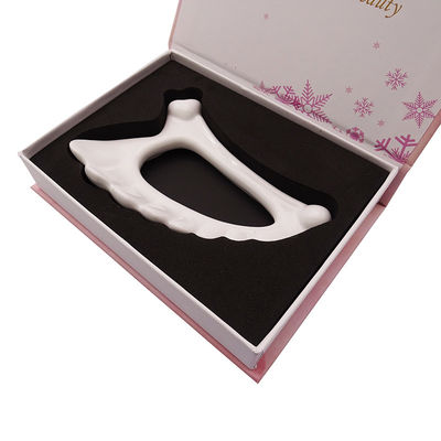 Terapia facial Tabla de cerámica Gua Sha Logotipo personalizado para herramienta de masaje facial Terapia física