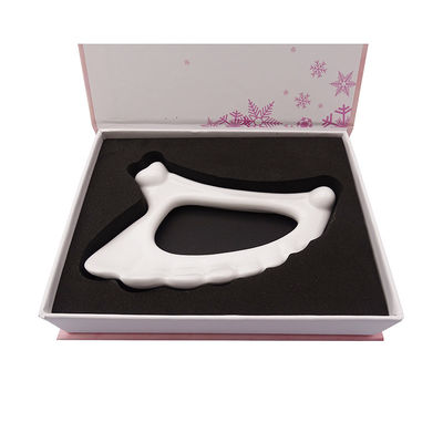 Terapia facial Tabla de cerámica Gua Sha Logotipo personalizado para herramienta de masaje facial Terapia física