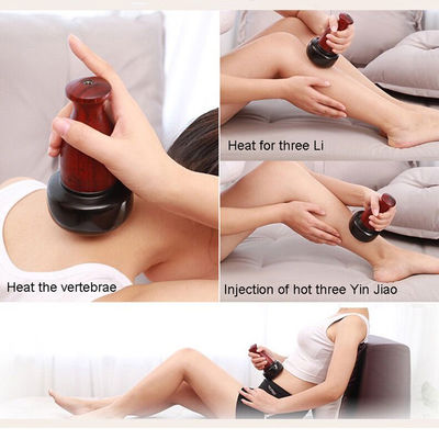 Compresión en caliente Smart Face Lifting Bian eléctrico de piedra Guasha tabla de ventosas Masaje para la función corporal Tratamiento de moxibustión
