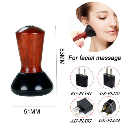 Red Pear Wood Mini Bian Piedra Ojo Cara Gua Sha Masajista Cinturón de Masaje Portátil para Piedra Natural Caliente Máquina Guasha Eléctrica