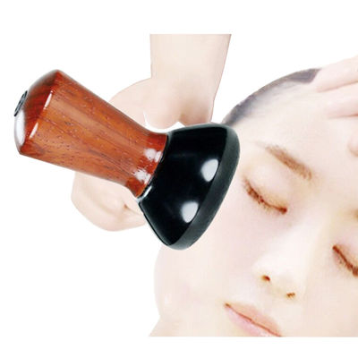 Red Pear Wood Mini Bian Piedra Ojo Cara Gua Sha Masajista Cinturón de Masaje Portátil para Piedra Natural Caliente Máquina Guasha Eléctrica
