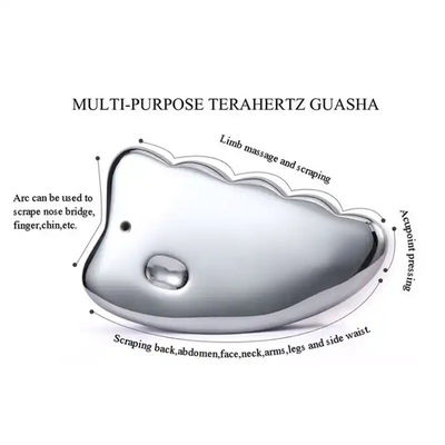 Terahertz Gua Sha herramienta para SPA terapia de acupuntura Jawline mentón Rejuvenecimiento del cuero cabelludo y desintoxicación