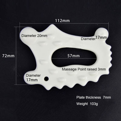 Herramienta de masaje facial 103g Tabla cerámica Gua Sha para raspaduras de cuerpo completo en el cuidado de la salud 2024