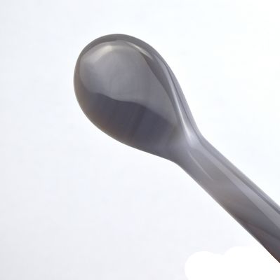 Masajista corporal Cuchara de ágata gris Roller Cuchara Gua Sha para masaje de tejidos profundos y punto de acupresión