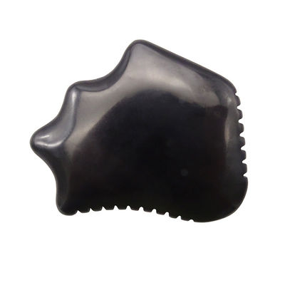 Tabla de Gua Sha Negro Obsidiano Natural para Masaje Facial de la espalda Relajación Terapia Guasha Herramienta Cuidado de la piel Raspado