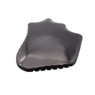 Tabla de Gua Sha Negro Obsidiano Natural para Masaje Facial de la espalda Relajación Terapia Guasha Herramienta Cuidado de la piel Raspado